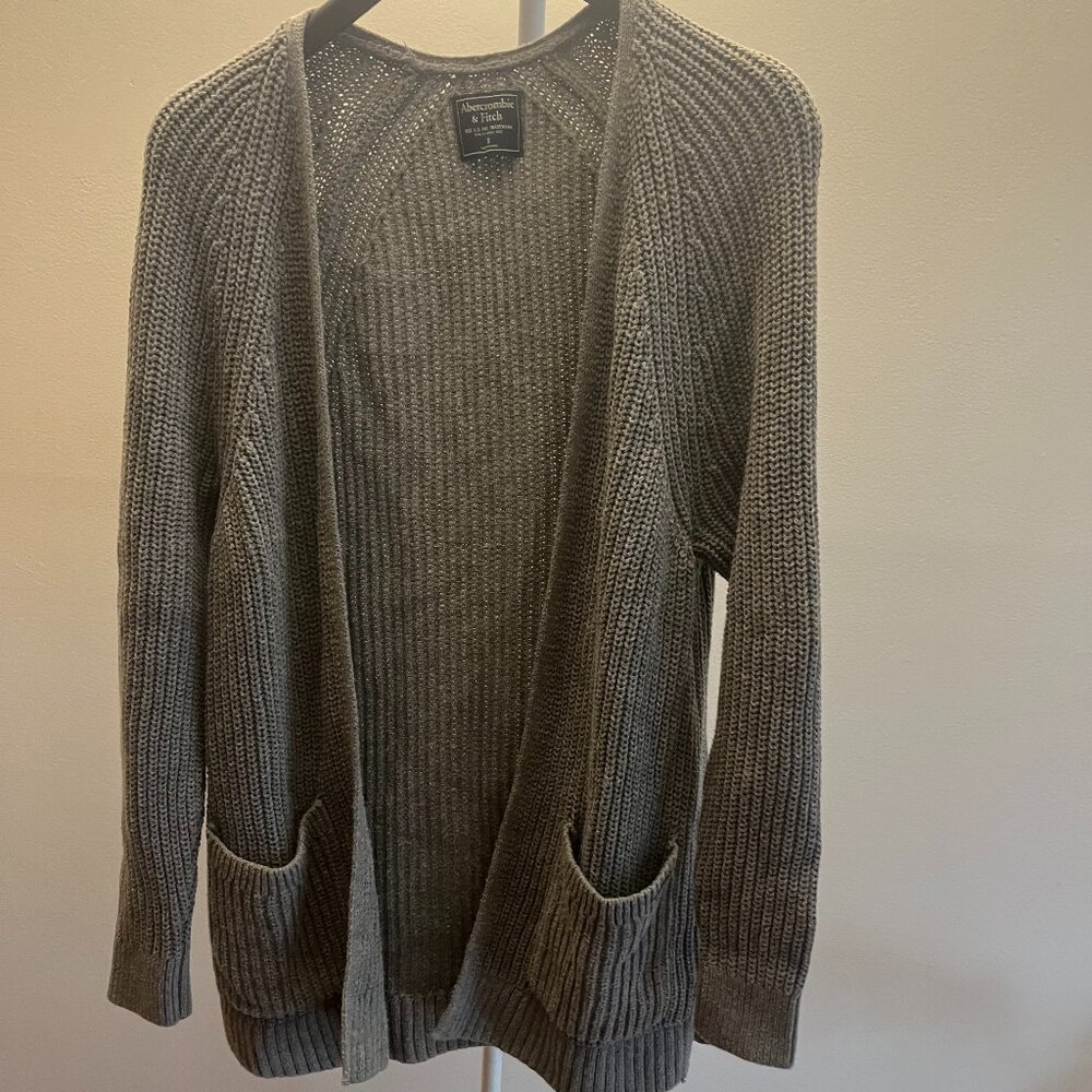 Abercombie & Fitch Gray cardigan size Small